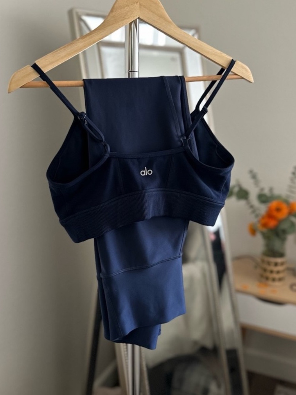 Alo Yoga Airlift SET leggings + Bra Navy Blue